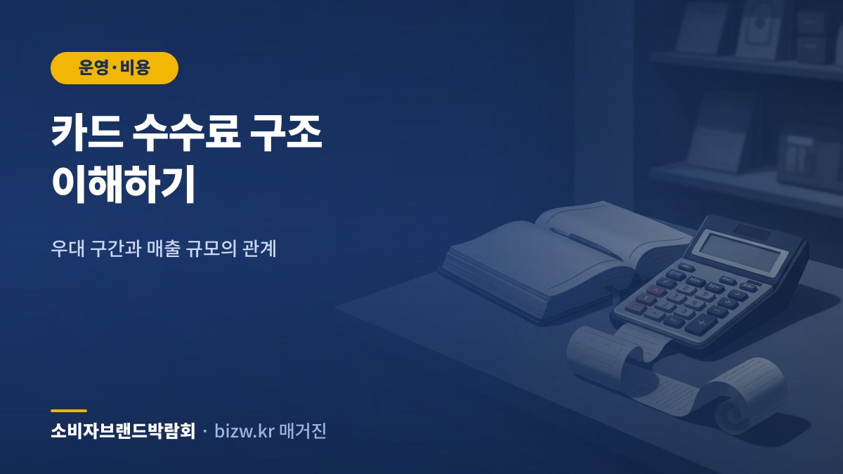 카드 수수료 구조 이해하기: 우대 구간과 매출 규모의 관계