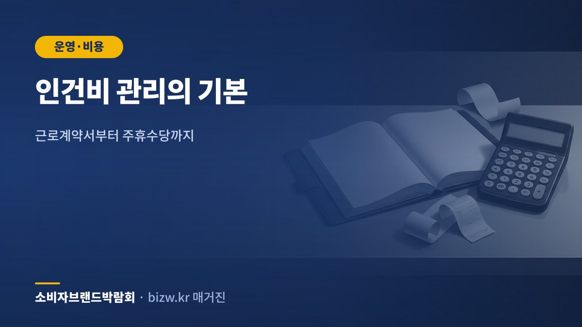 인건비 관리의 기본: 근로계약서부터 주휴수당까지
