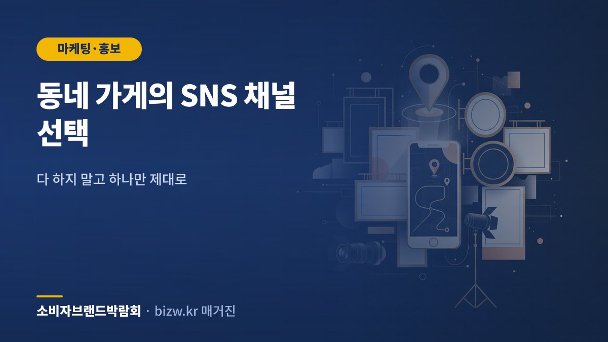동네 가게의 SNS 채널 선택: 다 하지 말고 하나만 제대로