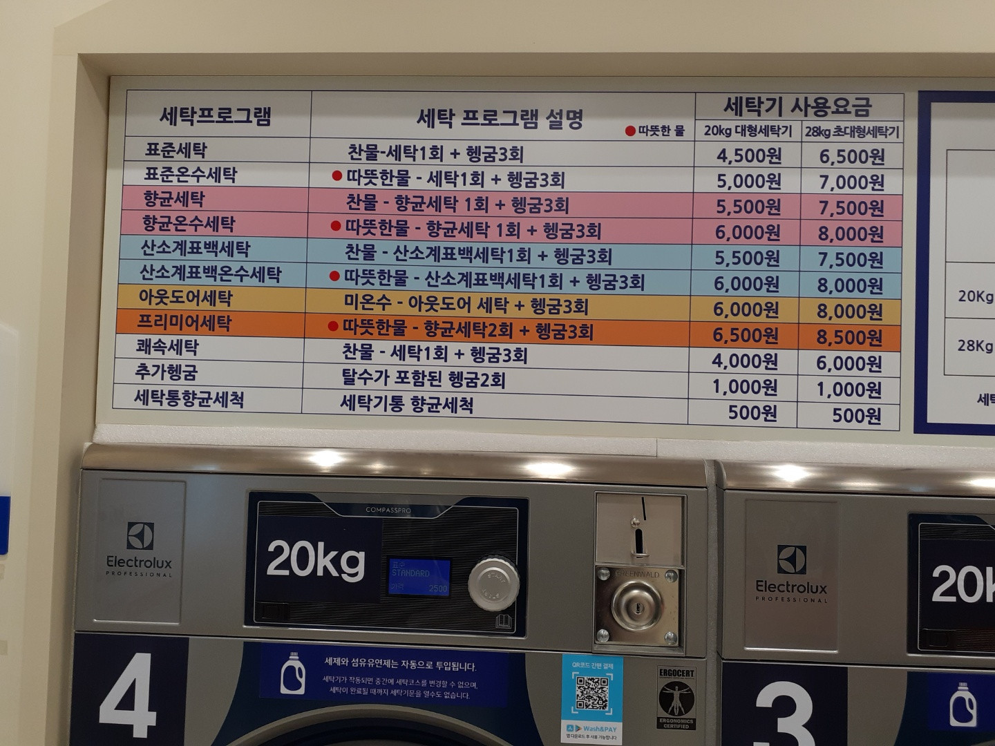 워시엔조이 셀프빨래방 선화동점