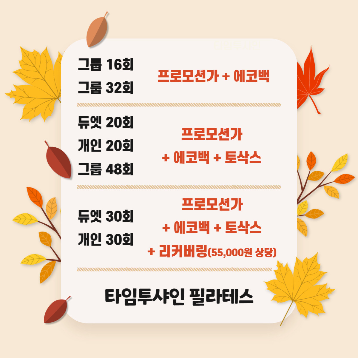 타임투샤인필라테스