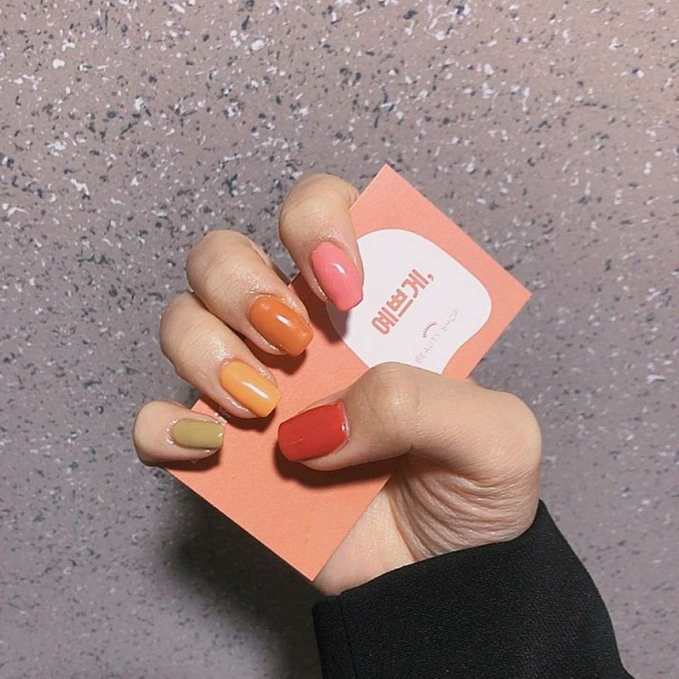 예쁘게.