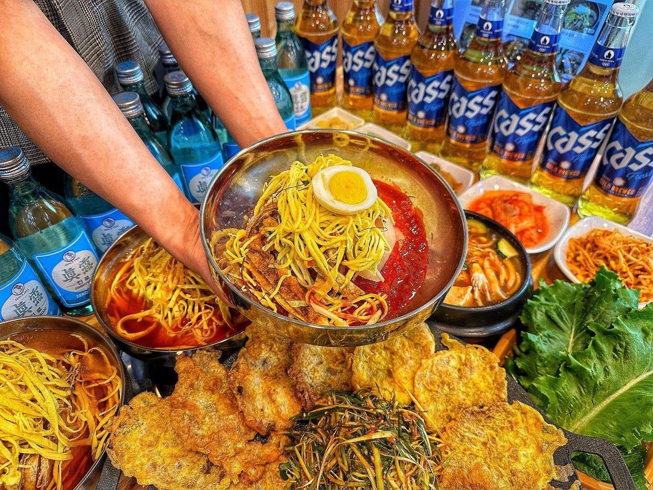 진주밀면한판삼겹살