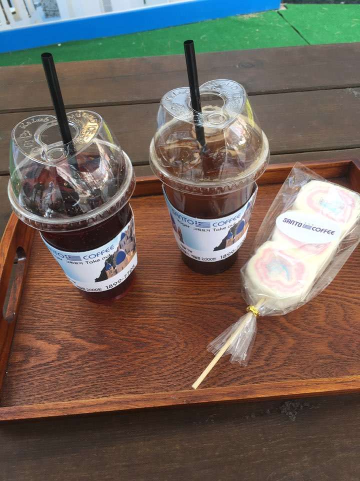 요거트산토커피