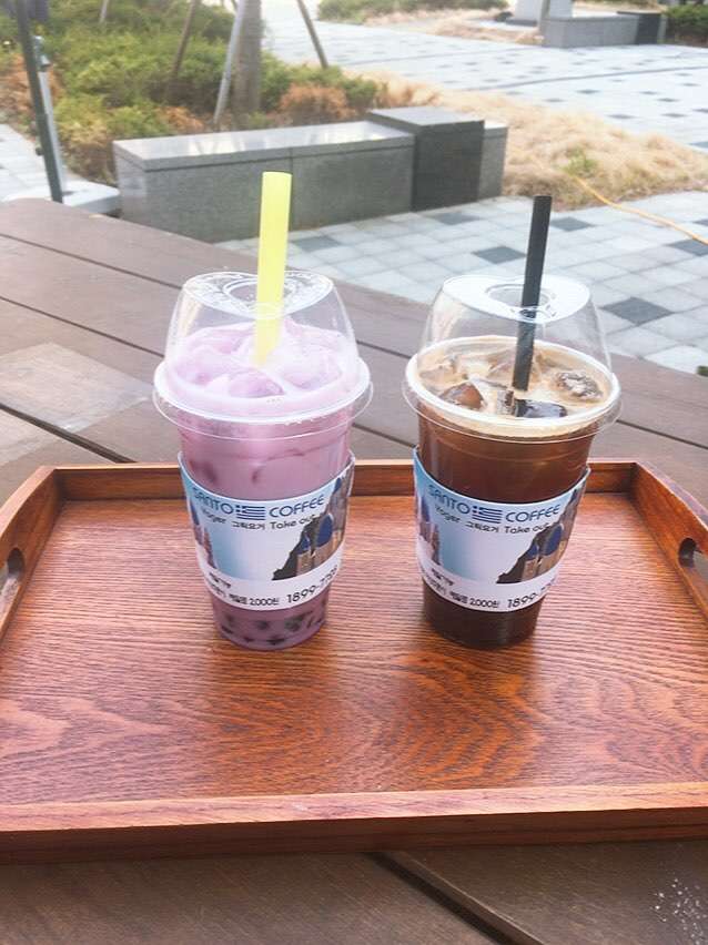 요거트산토커피