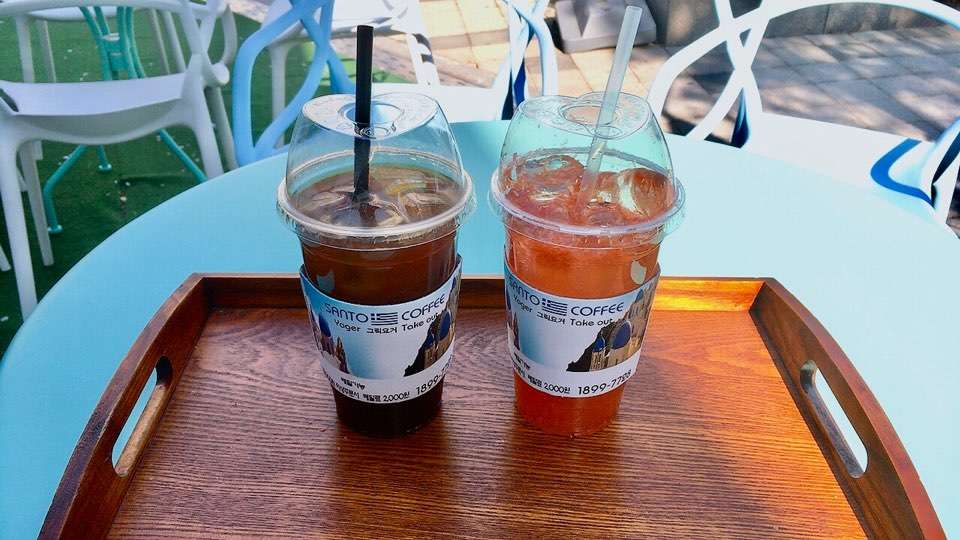 요거트산토커피